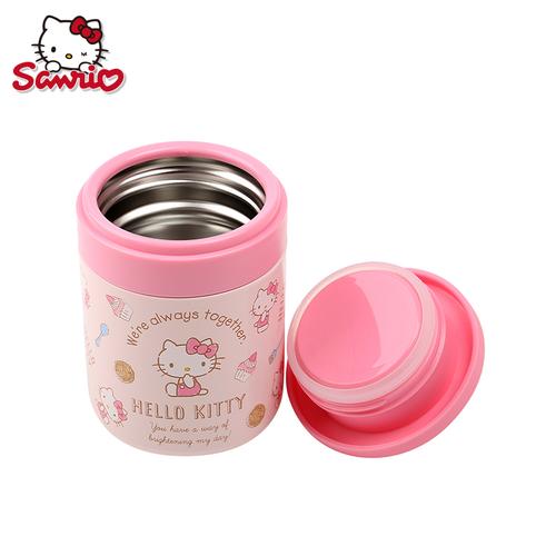 新品hello kitty凯蒂猫保温保冷桶便携式儿童保温饭盒辅食罐300ml